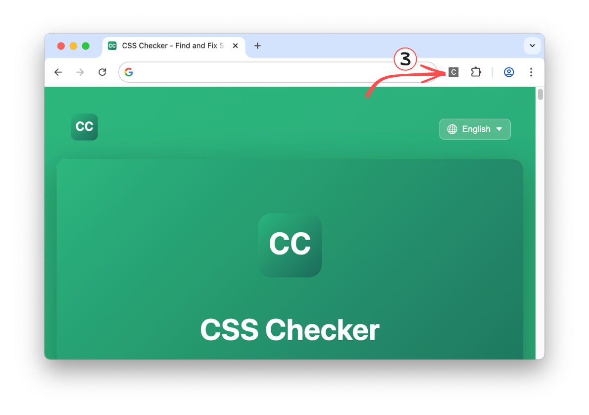 Inspecting an element with CSS Checker